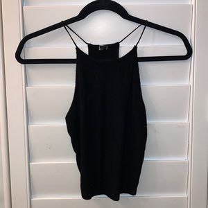 Cute jet black crop top!!